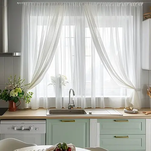 Kitchen Silk Curtains