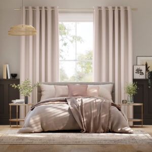 Linen Vintage Pink Curtains