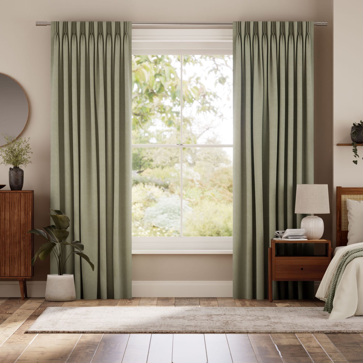 Mila Celadon Curtains