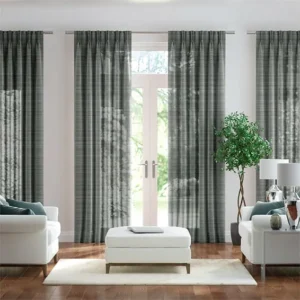Modern Rochana Sheer Grey Curtains