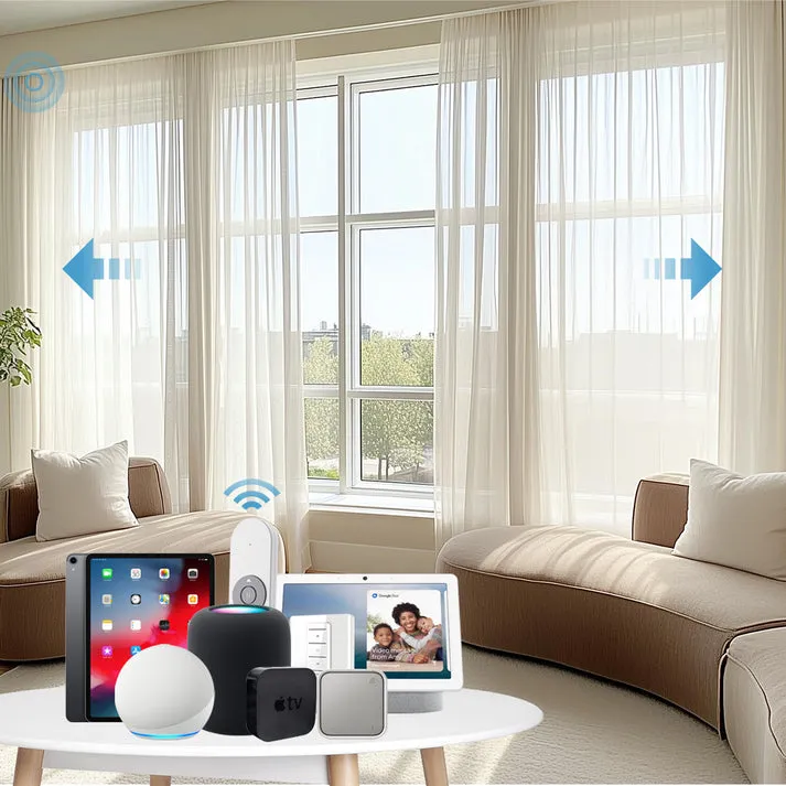 Smart Motorized Light Filtering Drapery