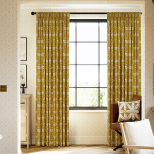 Narvik Ochre Golden Curtains