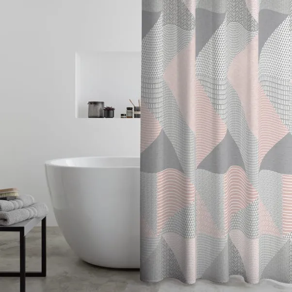 Nordic Larsson Geometric Shower Curtain