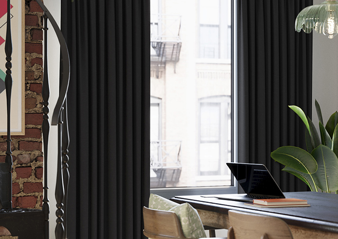 Norleigh Noir Black Curtains - Image 3