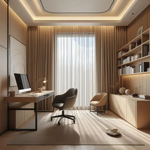 Office Silk Curtains