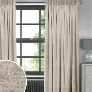 Oyster Natural Lazio Made To Measure Curtains