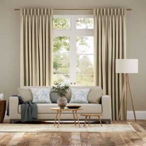 Paleo Linen Sandstone Beige Curtains