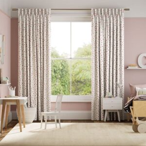 Polka Dot Pink Curtains