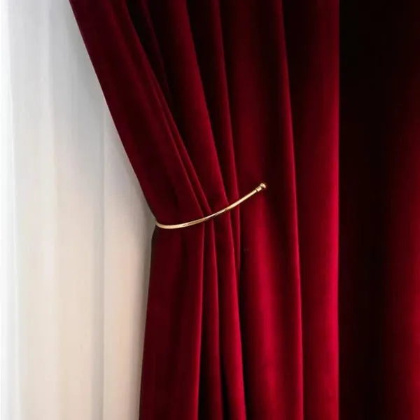 Majestic Red Royal Plush Velvet Curtains