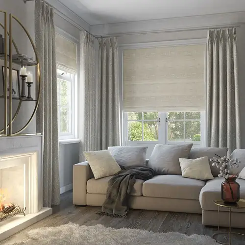 Roman Blinds for living room