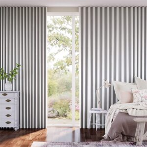 S-Fold Bijou Linen White Curtains