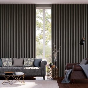 S-Fold Cavendish Grey Taupe Curtains