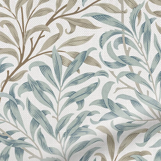 S-Fold William Morris Willow Bough Duck Egg Curtains - Image 2