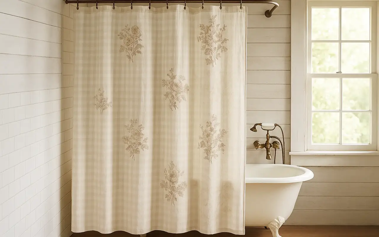 Shower Curtains Water-Resistant Bathroom Curtains