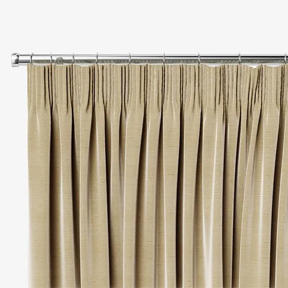 Textured Dupioni Silk Flax Curtains - Image 3