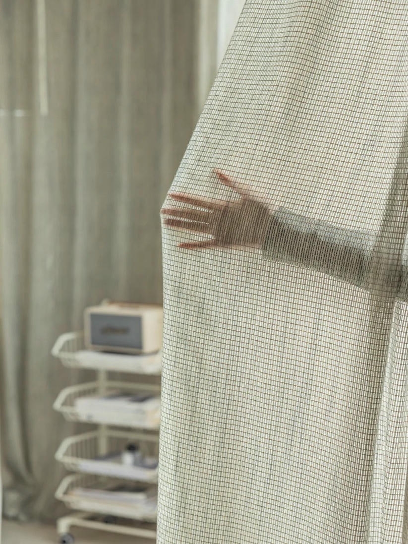 Smoky Green Net Curtains - Image 8