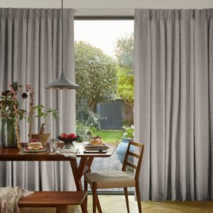 Soho Bouclé Silver Curtains