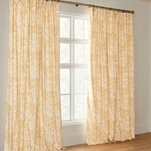 Sorrel Toile Golden Curtain