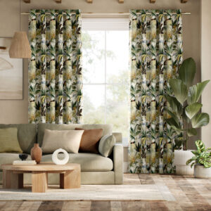 Toucan Velvet Jungle Curtains