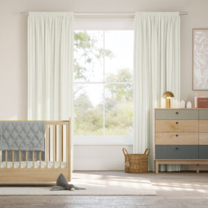 Twill Stripe Duck Egg Curtains