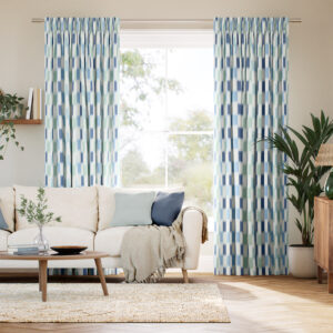 Utto Pacific Teal Blue Curtains