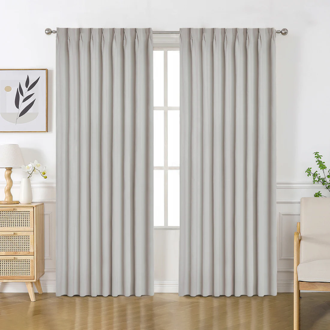 Velourette Chenille Blackout Curtain for Living Room