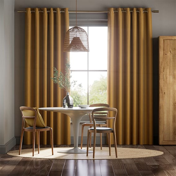 Velvet Antique Golden Curtains