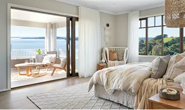 White sheer curtains Dubai interior design