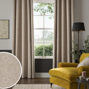 William Morris At Home Natural Marigold Woven Made to Measure Curtains