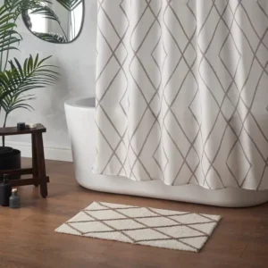 Zenith Berber Textured Shower Curtain