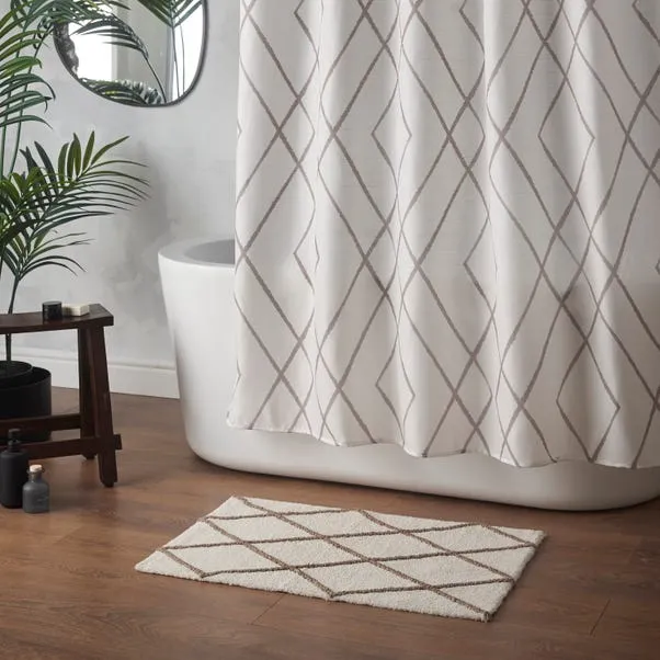 Zenith Berber Textured Shower Curtain